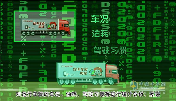 對(duì)運(yùn)行車輛的車況、油耗、駕駛習(xí)慣等進(jìn)行統(tǒng)計(jì)分析、反饋